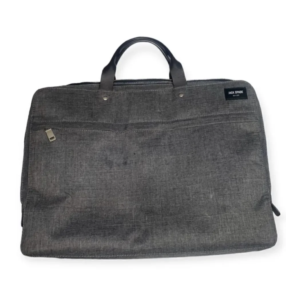 Jack Spade New York grey laptop bag
